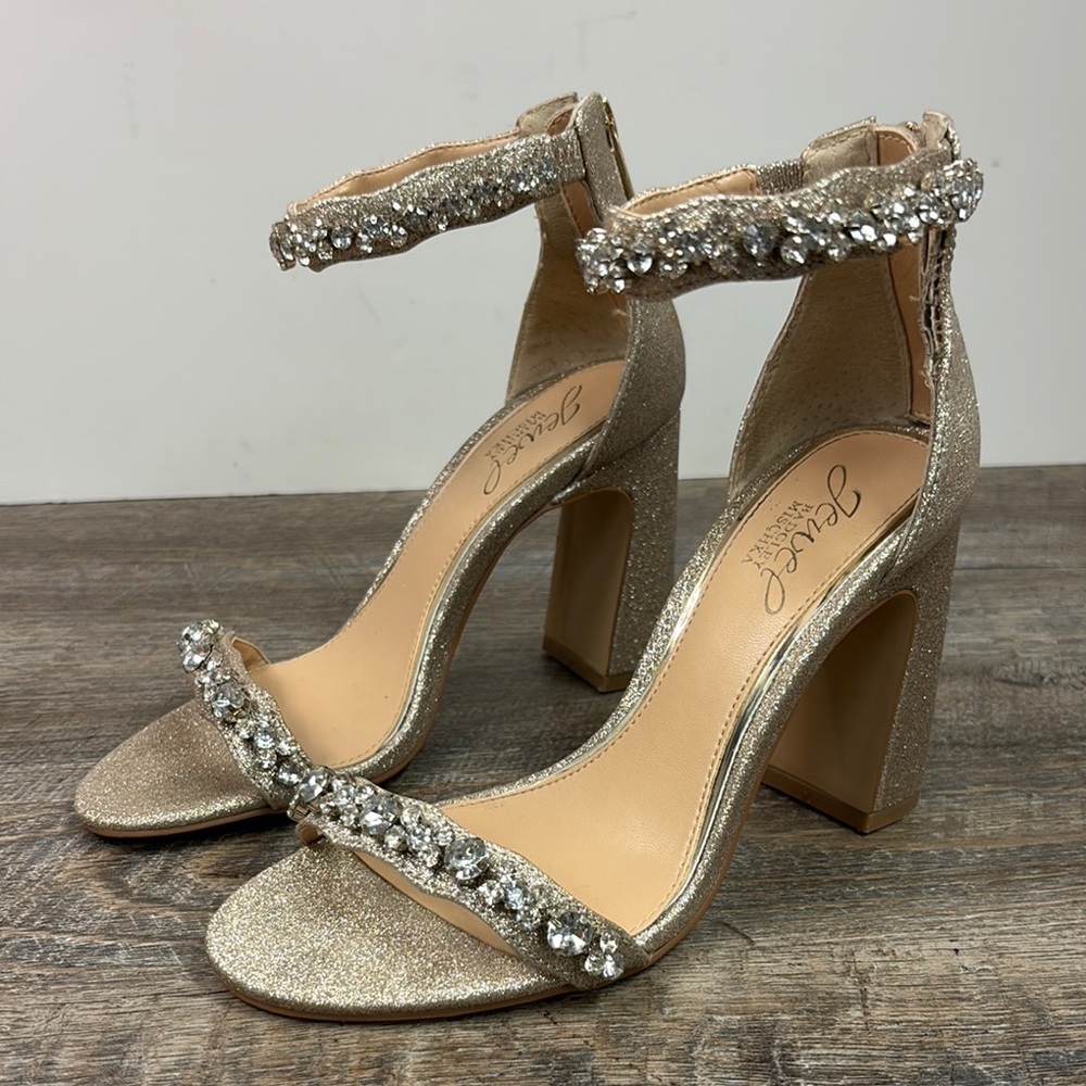 Jewel Badgley MAYRA Ankle Strap Evening Shoes Size 6